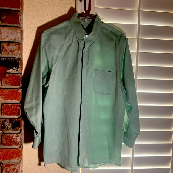 💚🚶‍♂️Men's Jeffrey Beene Pinpoint Oxford Button Down Dress Shirt Size 16 1/2 - Picture 1 of 6
